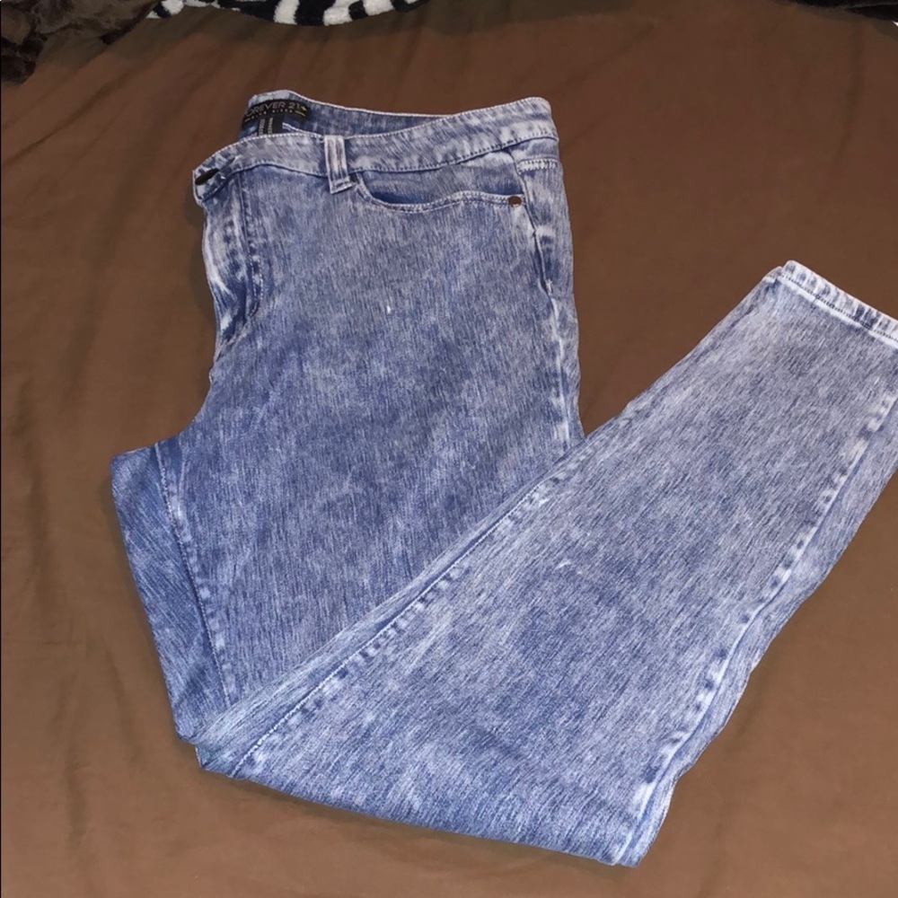 Forever 21 plus skinny jeans